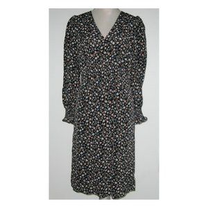 NWT Rebecca Taylor ZELMA Smocked Floral 100% SILK Dress Size 10 MSRP $450